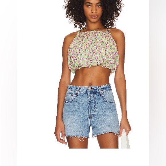 Kian Crop Top In Millie Floral Multi